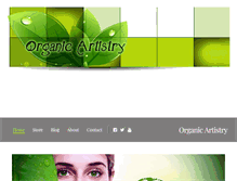 Tablet Screenshot of organicartistry.com